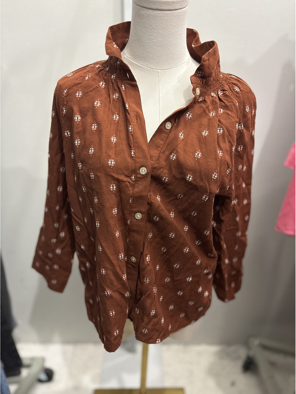 Madewell Brown Button-Up Blouse